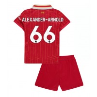 Liverpool Alexander-Arnold #66 Domáci Detský futbalový dres 2024-25 Krátky Rukáv (+ trenírky)